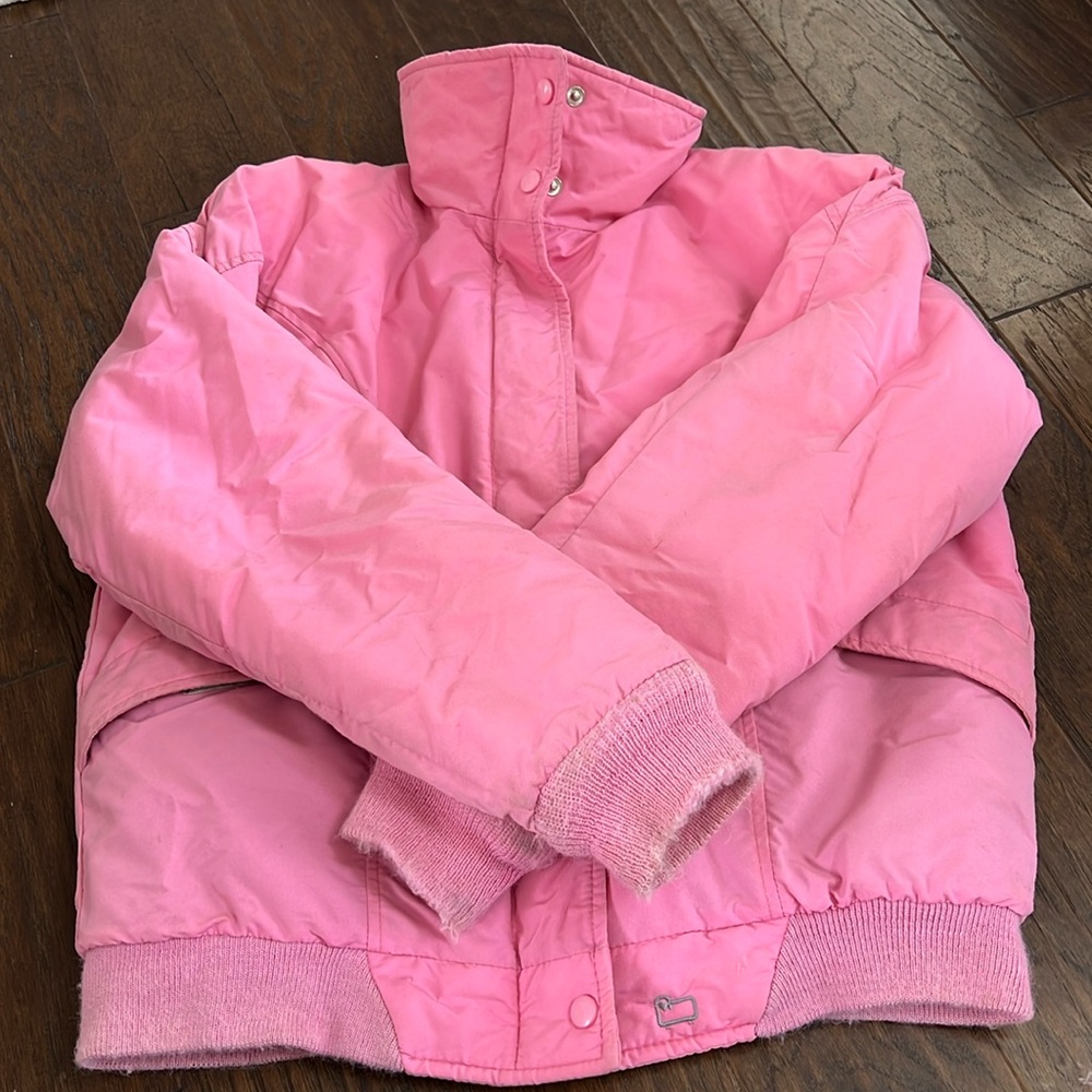 Woolrich vintage puffer pink 80s jacket great quality, warm medium